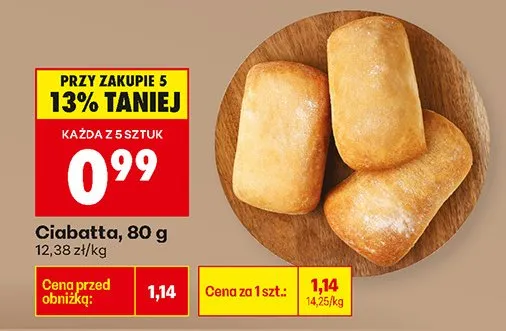 Ciabatta promocja w Biedronka