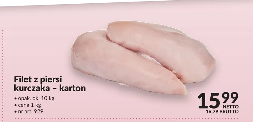 Filet z piersi kurczaka karton promocja w Makro