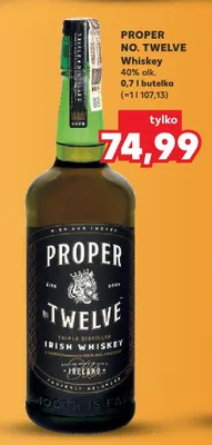 Whisky No. Twelve 40% alk. promocja w Kaufland