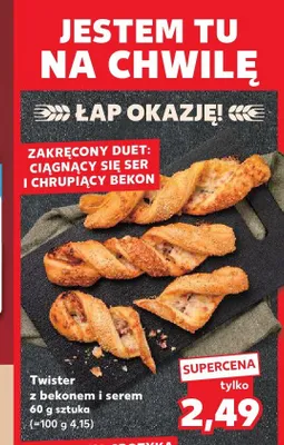 Twister z bekonem i serem promocja w Kaufland