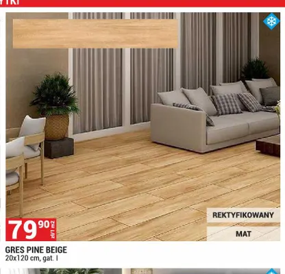 Gres Pine Beige 20x120 cm promocja w Merkury Market
