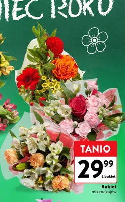 Bukiet kwiatów promocja w Intermarche