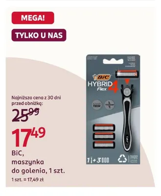 Maszynka do golenia BiC promocja w Rossmann