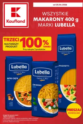 Makaron Spaghetti Lubella promocja w Kaufland
