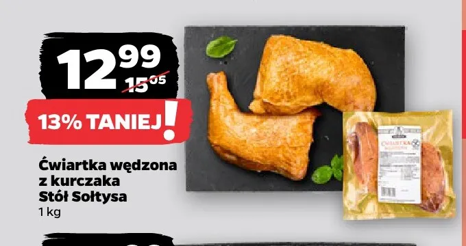 Ćwiartka wędzona z kurczaka Stół Sołtysa promocja w Netto