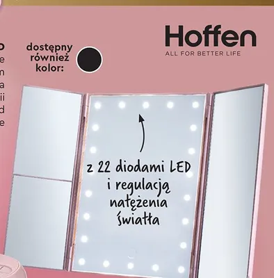 Lusterko z podświetleniem LED promocja w Biedronka