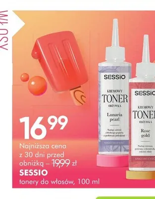Tonery do włosów Sessio promocja w Super-Pharm