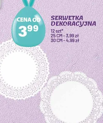 Serwetka dekoracyjna 30cm promocja w Arhelan