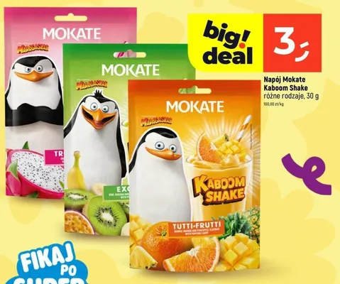 Napój Mokate Kaboom Shake smoczy owoc promocja w Dealz