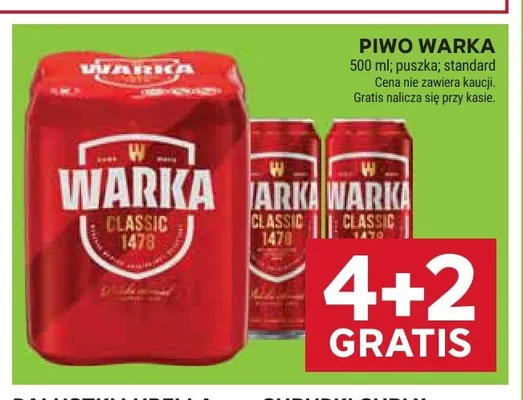 Piwo Warka promocja w Stokrotka