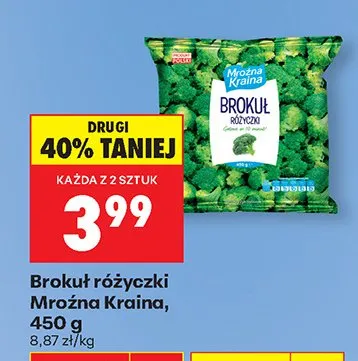 Brokuł różyczki mrożony promocja w Biedronka