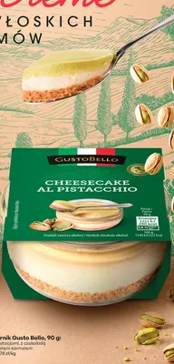 Sernik GustoBello z pistacjami promocja w Biedronka