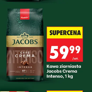 Kawa ziarnista Jacobs Crema Intenso promocja w Biedronka