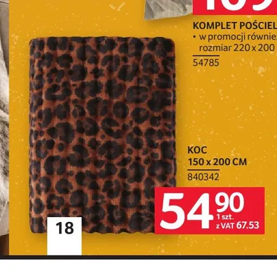 Koc 150x200 cm promocja w Selgros