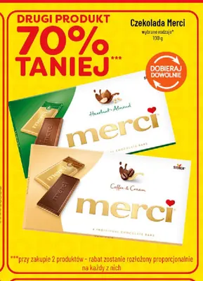 Czekolada Merci Coffee & Cream promocja w POLOmarket