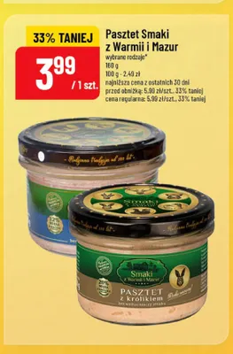 Pasztet z królikiem Smaki z Warmii i Mazur promocja w POLOmarket
