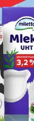 Mleko UHT 3,2% Miletto promocja w Netto