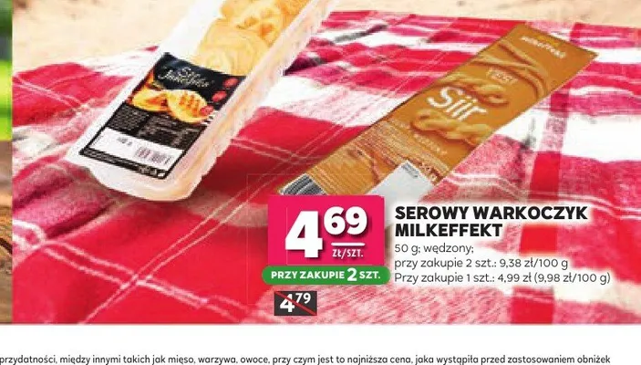 Serowy warkoczyk Milkeffekt wędzony promocja w Stokrotka