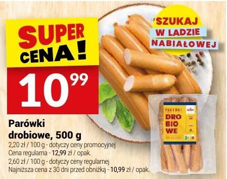 Parówki drobiowe Białecki promocja w Twój Market