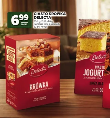 Ciasto Krówka Delecta promocja w Stokrotka