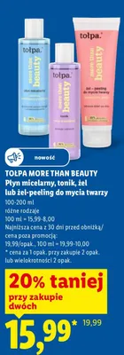 Żel lub żel-peeling do mycia twarzy promocja w Lidl