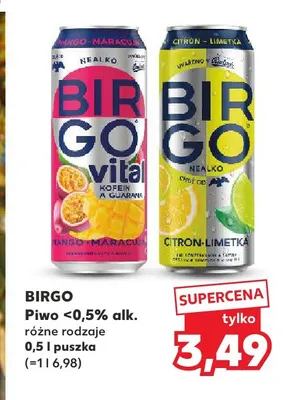 Piwo bezalkoholowe Birgo Mango-Marakuja promocja w Kaufland