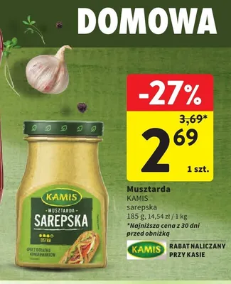 Musztarda sarepska Kamis promocja w Intermarche
