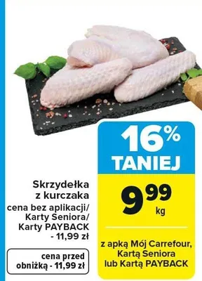 Mięso skrzydełka z kurczaka promocja w Carrefour Market