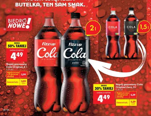 Napój gazowany Cola Original promocja w Biedronka