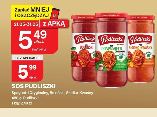 Sos Pudliszki Boloński promocja w Chorten