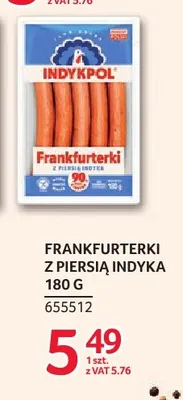 Frankfurterki z piersią indyka Indykpol promocja w Selgros