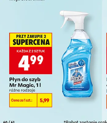 Płyn do szyb Mr Magic promocja w Biedronka