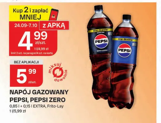 Napój gazowany Pepsi promocja w Chorten
