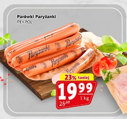 Parówki Paryżanki Pekpol promocja w Prim Market