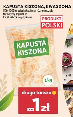 Kapusta kiszona, kwaszona promocja w Stokrotka