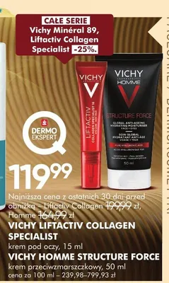 Krem przeciwzmarszczkowy homme structure force promocja w Super-Pharm