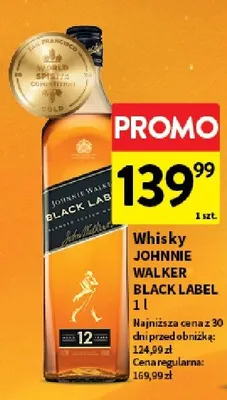 Whisky johnnie walker black label promocja w Intermarche
