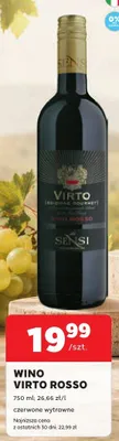 Wino Virto Rosso Sensi promocja w Stokrotka