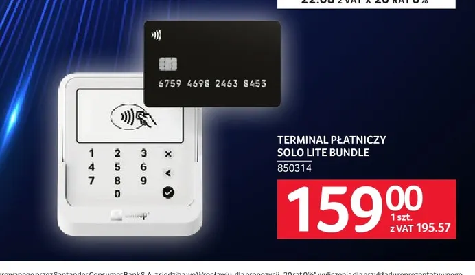 Terminal płatniczy Solo Lite Bundle SumUp promocja w Selgros
