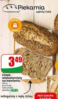 Chleb wieloziarnisty na kamieniu promocja w Dino