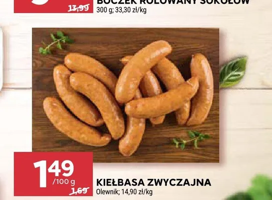 Kiełbasa zwyczajna Olewnik promocja w Stokrotka