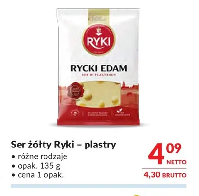 Ser żółty w plastrach Ryki promocja w Makro