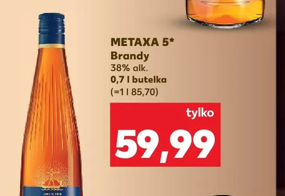 Brandy Metaxa 5* promocja w Kaufland