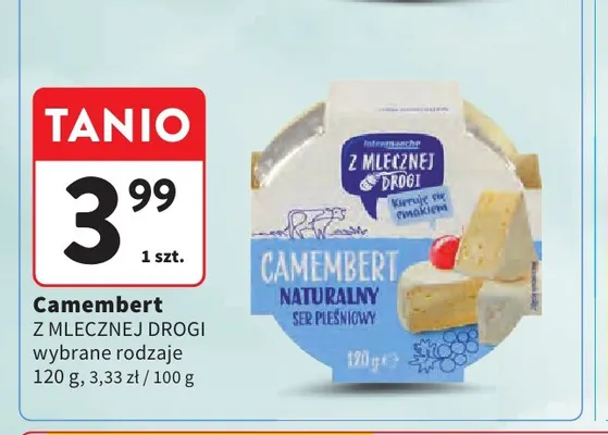 Ser camembert Z Mlecznej Drogi promocja w Intermarche
