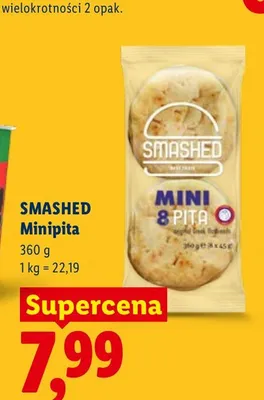 Chleb pita Smashed Minipita promocja w Lidl