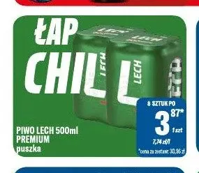 Piwo Lech Premium promocja w Tomi Markt