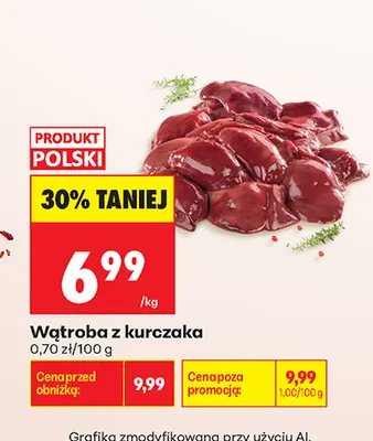 Wątroba z kurczaka promocja w Biedronka