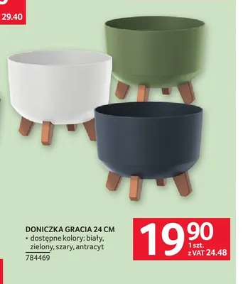 Doniczka Gracia 24 cm promocja w Selgros
