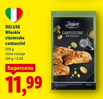 Włoskie ciasteczka cantuccini promocja w Lidl
