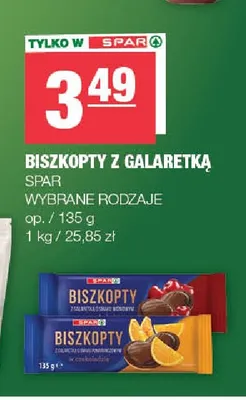 Biszkopty z galaretką SPAR promocja w SPAR
